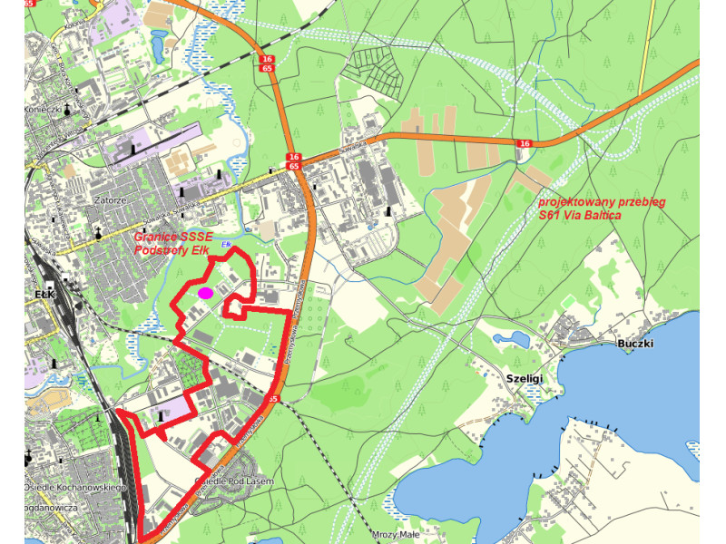 Ełk, ul. Strefowa, działka o powierzchni 0,8628 ha  (własność SSSE S.A.)