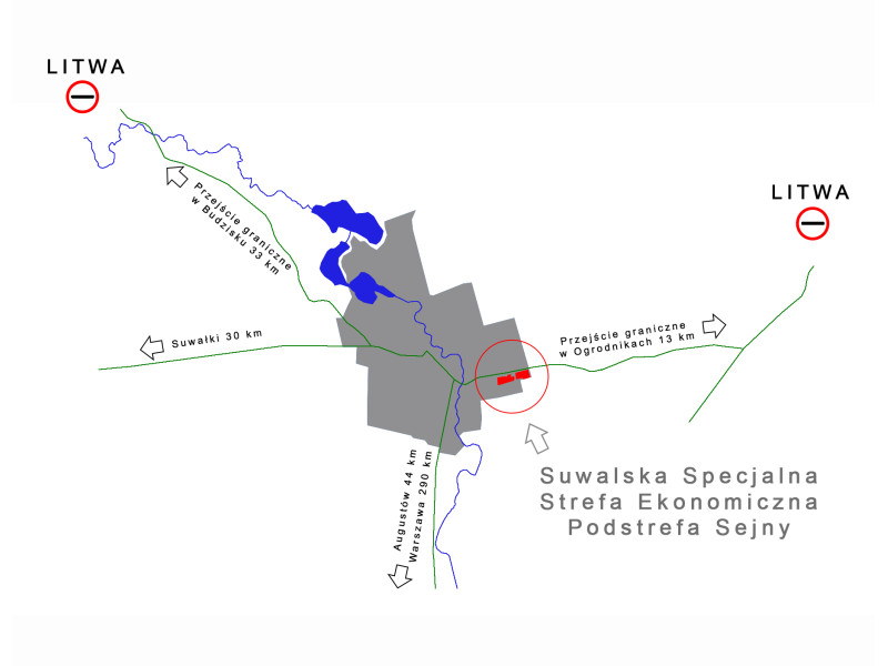 Sejny teren inwestycyjny o pow. 1,93 ha