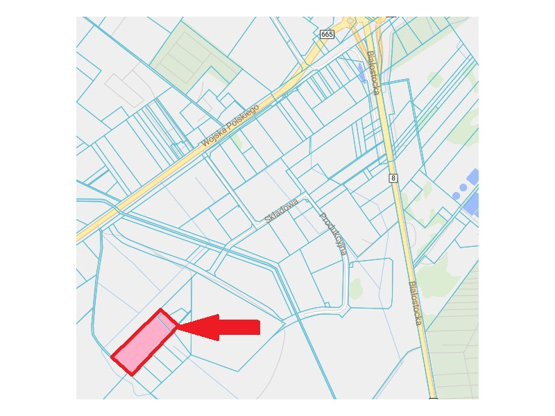 Augustów  ul. Składowa, pow. 2,047 ha