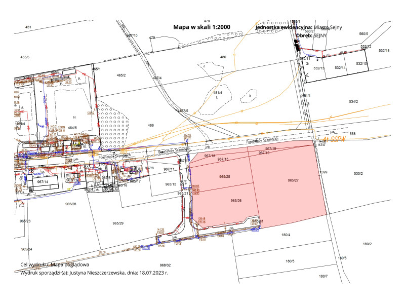 Sejny teren inwestycyjny o pow. 1,93 ha