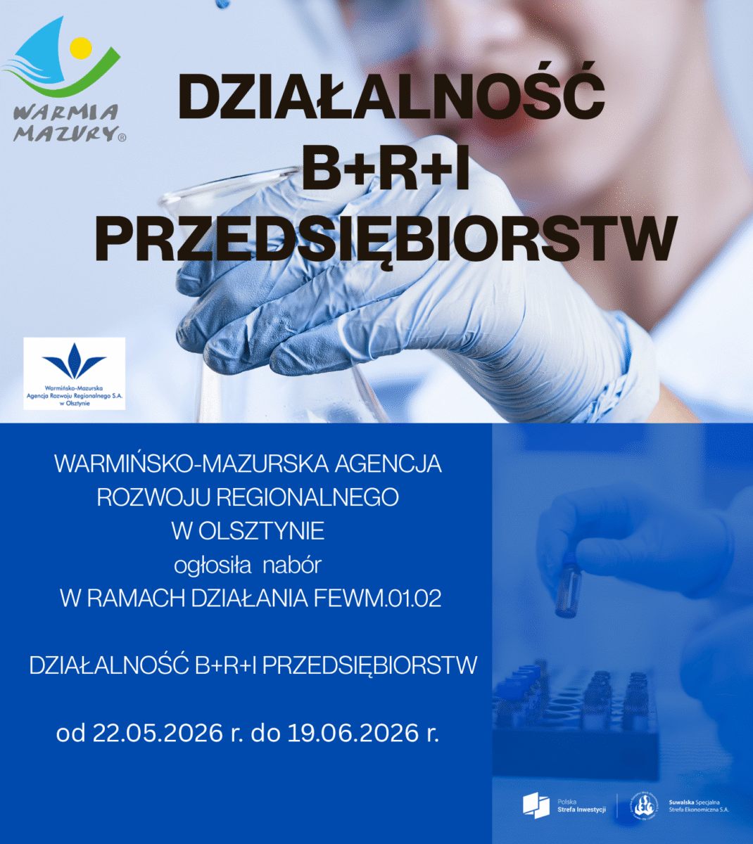 85% dofinansowania na rozwój infrastruktury badawczej przedsiębiorstw z Warmii i Mazur