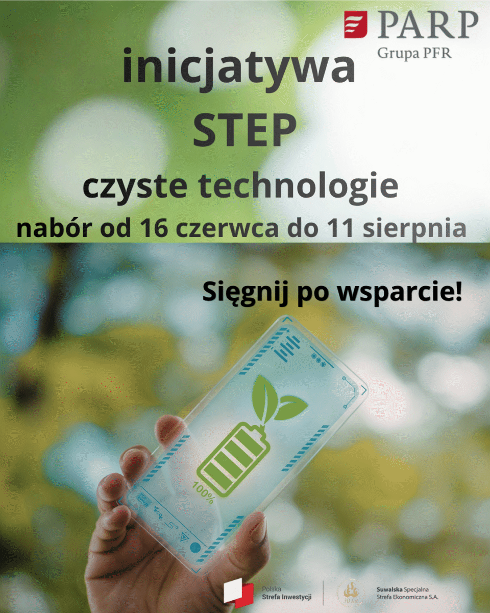 Inicjatywa STEP dla sektora czystych i zasobooszczędnych technologii (Ścieżka A – innowacyjność) – nabór 16.06.- 11.08. 2026