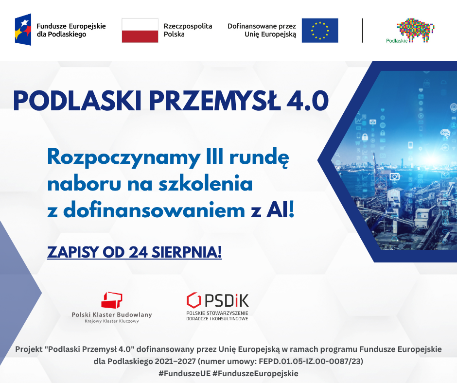 AI i automatyzacja dla podlaskich firm – rusza III runda naboru