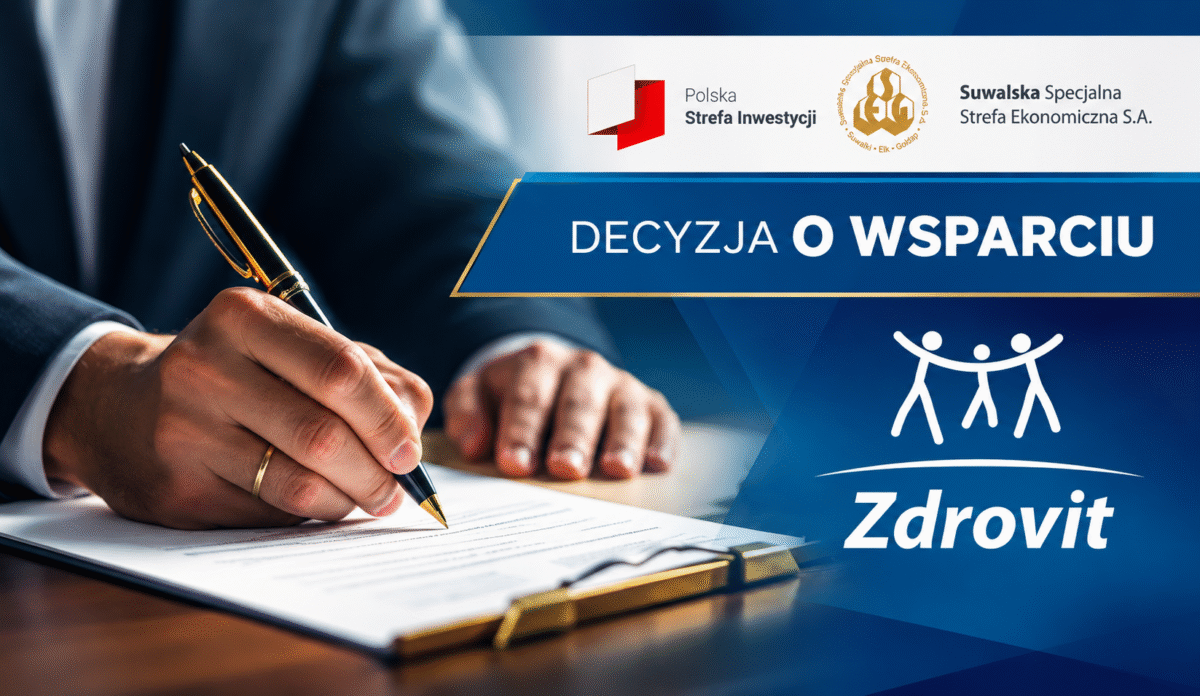 ZDROVIT CONSUMER HEALTH zainwestuje ponad 100 mln zł w powiecie ostrowskim. Nowa decyzja o wsparciu SSSE S.A.