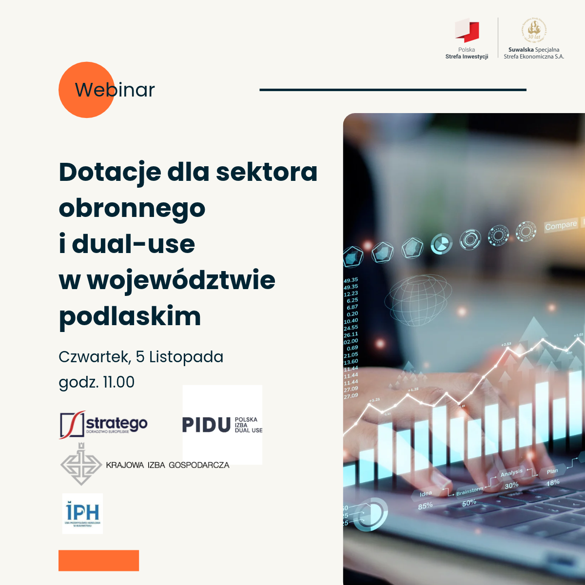 Dotacje UE dla firm z sektora obronności i technologii dual-use – zapraszamy na webinar!